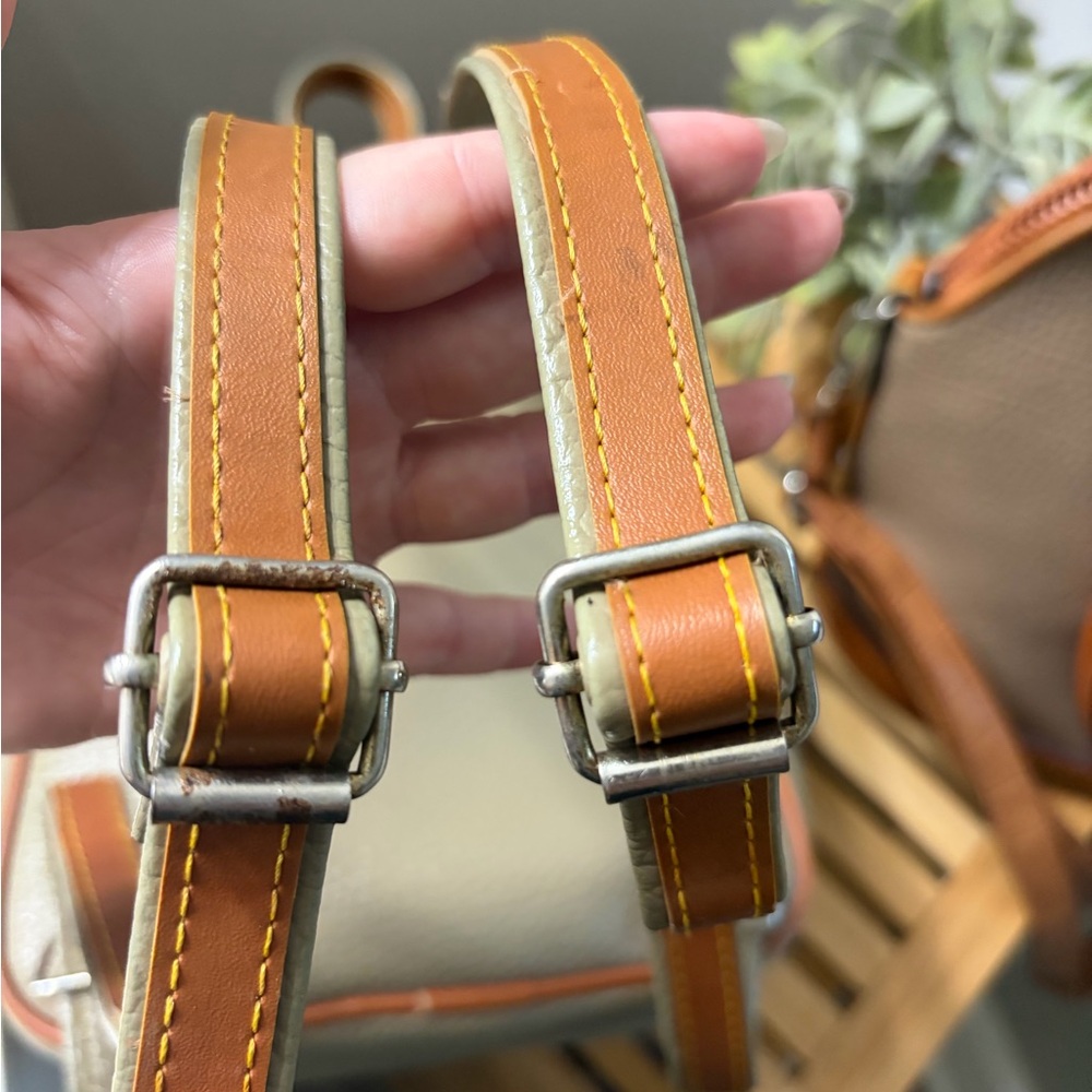 Dooney & Bourke Beige and Olive Pebble Leather Crossbody & Satchel Set - Picture 11 of 11